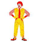 Mckiller Clown  Jumpsuit, Footless Socks, Scarf 