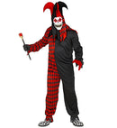 Evil Harlequin  Jumpsuit, Hooded Mask With Hat 