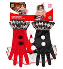 Evil Harlequin  Mini Hat, Ruff, Gloves 