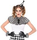 Harlequin  Mini Hat, Collar, Gloves 