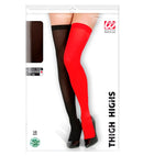 Red & Black Thigh Highs 50 Den