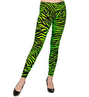 Neon Green Animalier The 80S Leggings
