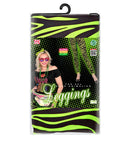 Neon Green Animalier The 80S Leggings