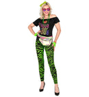 Neon Green Animalier The 80S Leggings