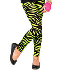 Neon Green Animalier The 80S Leggings