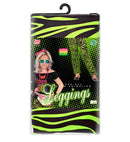 Neon Green Animalier The 80S Leggings