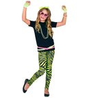 Neon Green Animalier The 80S Leggings