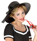 Mayfair Lady Straw Hat With Ribbon 4 Colors Ass.