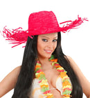 Pink Straw Gringo Hat