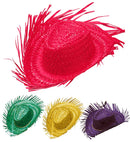 Straw Gringo Hat 4 Colors Ass.