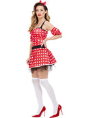 Madame Mouse Costume Adult Red Minnie Dress and Headband 2