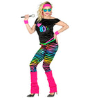 The 80S Fashion  Sleeveless T-Shirt, Leggings, Leg Warmers, Headband, 2 Wristbands 