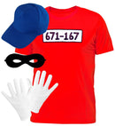 Burglar  T-Shirt, Gloves, Eyemask, Cap 