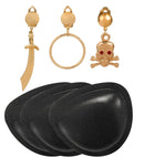 Pirate Set  Eye-Patch, Earring  3 Styles Ass.