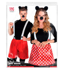 Mouse Dress-Up Set  Ears, Nose, Skirt Or Shorts  3 For Woman & 3 For Man Ass.
