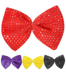 Maxi Bow Tie Velvet & Sequin - 4Colors Ass.