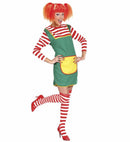 White-Red Striped Over The Knee Socks  Heavy Quality 