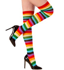 Rainbow Over The Knee Socks  Heavy Quality 