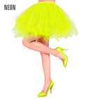 Neon Yellow Tutu With Inner Pocket For Led Lights
