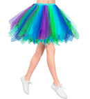 Blue-Azure-Green-Purple Tutu With Inner Pocket For Led Lights