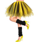 Yellow-Black Tutu With Inner Pocket For Led Lights