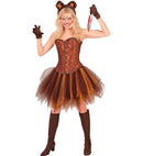 Dark Brown - Light Brown Tutu With Inner Pocket For Led Lights