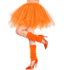 Neon Orange Tutu With Inner Pocket For Led Lights