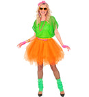 Neon Orange Tutu With Inner Pocket For Led Lights