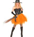 Neon Orange Tutu With Inner Pocket For Led Lights