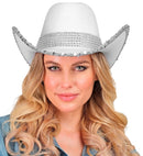 White Party Cowgirl Hat