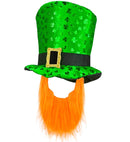 St. Patrick'S Day Top Hat With Beard 23 Cm