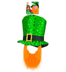 St. Patrick'S Day Top Hat With Beard 23 Cm
