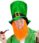 St. Patrick'S Day Top Hat With Beard 23 Cm