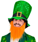 St. Patrick'S Day Top Hat With Beard 23 Cm