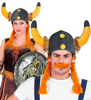 Viking Helmet With Plaits