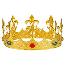 Metal Gold Crown With Gems