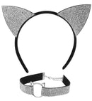 Cat  Ears, Choker  In Velvet & Strass