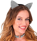 Cat  Ears, Choker  In Velvet & Strass