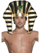 Pharaoh Headpiece Adult Black Gold Egyptian Costume Accessory 1