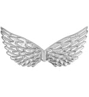 Silver Fabric Wings 43X22 Cm