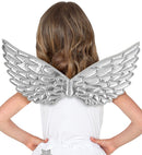Silver Fabric Wings 43X22 Cm
