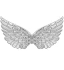Silver Fabric Wings 57X26 Cm