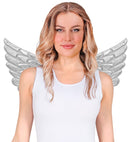 Silver Fabric Wings 57X26 Cm