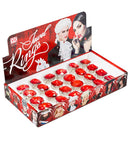 Red Jewel Rings In Display Box - 3 Styles Ass. 