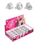 Diamond Rings In Display Box - 3 Styles Ass. 