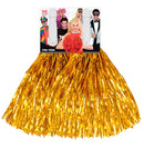 Set Of 2 Gold Pom Poms