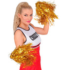 Set Of 2 Gold Pom Poms