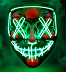 Green Led Scary Mask