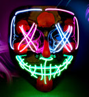 Colored Led Scary Mask