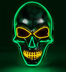 Colored Led Silver Skull Mask
